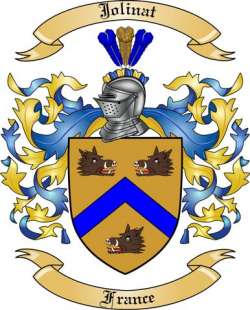 Jolinat Family Crest from France