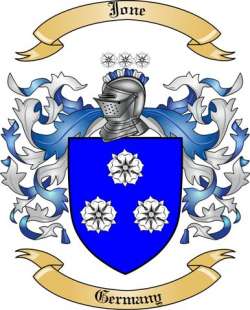 Jone Family Crest from Germany