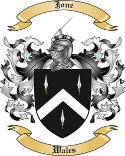 Jone Family Crest from Wales