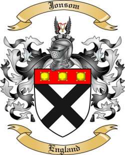 Jonsom Family Crest from England2