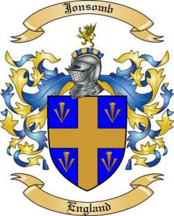 Jonsomb Family Crest from England