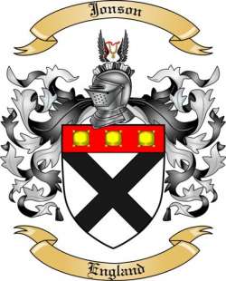 Jonson Family Crest from England2