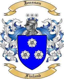 Jonsson Family Crest from Finland
