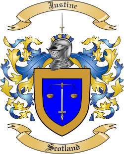 Justine Family Crest from Scotland