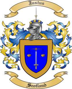 Justus Family Crest from Scotland