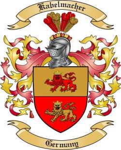 Kabelmacher Family Crest from Germany