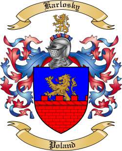 Karlosky Family Crest from Poland