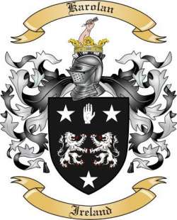 Karolan Family Crest from Ireland