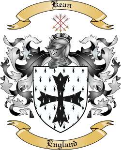 Kean Family Crest from England