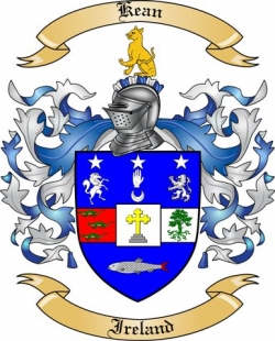 Kean Family Crest from Ireland