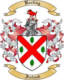 Keating Family Crest from Ireland