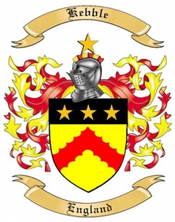 Kebble Family Crest from England