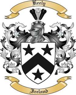 Keely Family Crest from Ireland