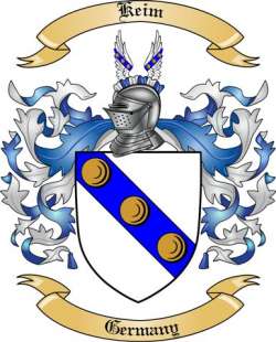 Keim Family Crest from Germany