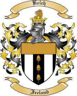Kelch Family Crest from Ireland