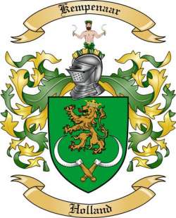 Kempenaar Family Crest from Holland