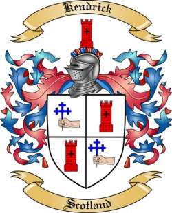 Kendrick Family Crest from Scotland2