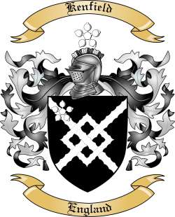 Kenfield Family Crest from England