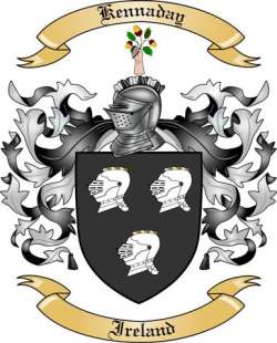 Kennaday Family Crest from Ireland