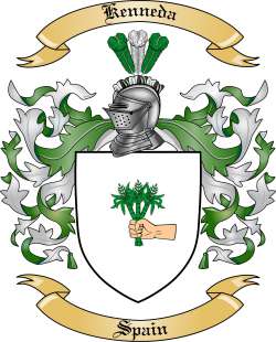 Kenneda Family Crest from Spain