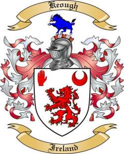 Keough Family Crest from Ireland