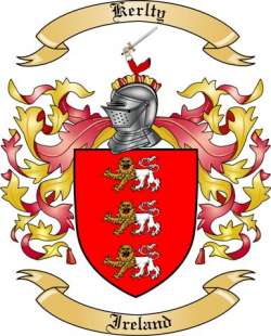 Kerlty Family Crest from Ireland