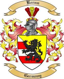 Kernn Family Crest from Germany