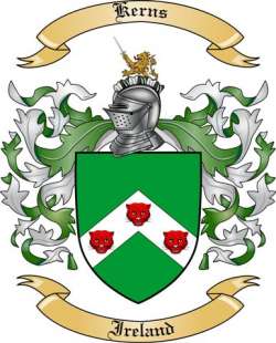 Kerns Family Crest from Ireland