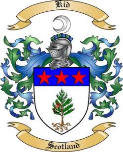 Kid Family Crest from Scotland