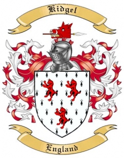 Kidgel Family Crest from England