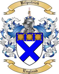 Kilpatrick Family Crest from England