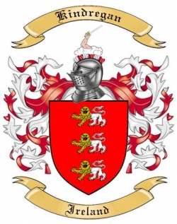 Kindregan Family Crest from Ireland