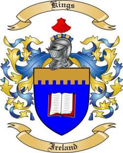 Kings Family Crest from Ireland