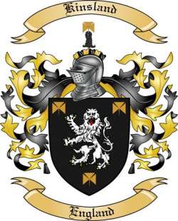 Kinsland Family Crest from England
