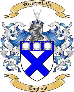Kirkepatrike Family Crest from England2