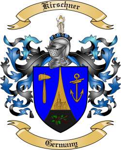 Kirschner Family Crest from Germany