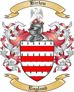 Kirton Family Crest from England