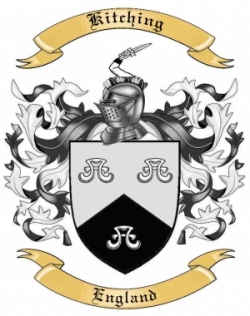 Kitching Family Crest from England