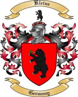 Kleine Family Crest from Germany