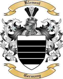 Klement Family Crest from Germany