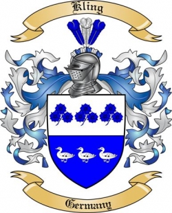 Kling Family Crest from Germany2