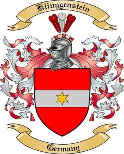 Klinggenstein Family Crest from Germany