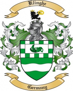 Klinghe Family Crest from Germany
