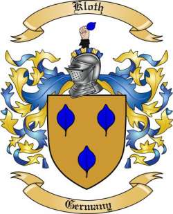 Kloth Family Crest from Germany