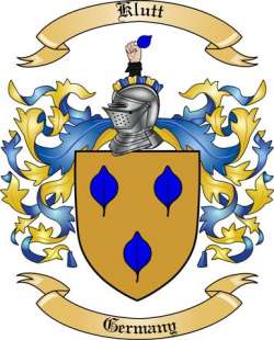 Klutt Family Crest from Germany