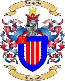 Knights Family Crest from England
