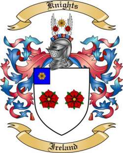 Knights Family Crest from Ireland