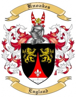 Knoakes Family Crest from England