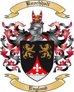 Knochholt Family Crest from England