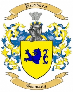 Knodsen Family Crest from Germany